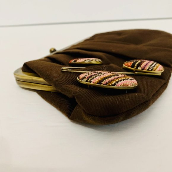 MISSONI BUTTON EMBELLISHED CLUTCH LIMITED EDITION RARE - Picture 7 of 12